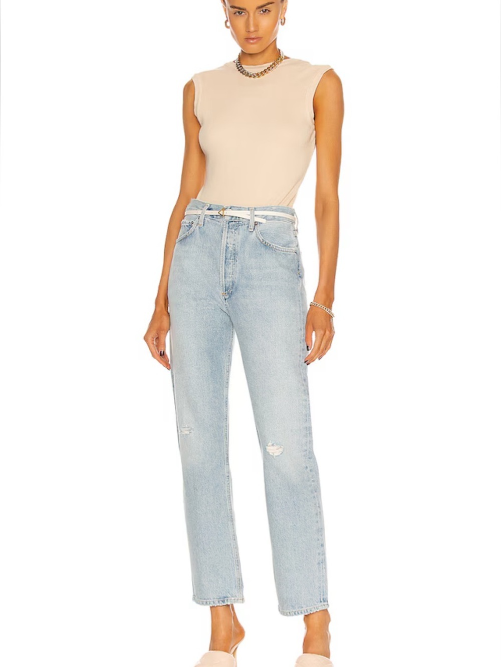 AGOLDE 90s Pinch Waist High Rise Straight Jeans